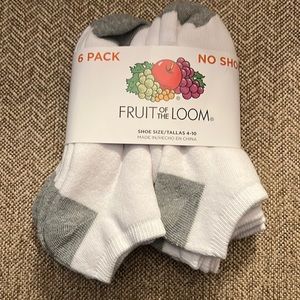 Fruit of the Loom No-Show Socks